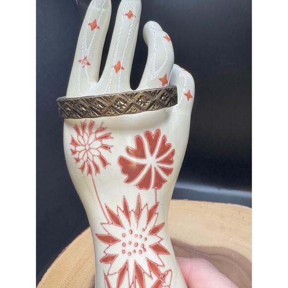 Handmade Vintage Navajo Etched Cuff Bracelet – 14K Gold Fill, Sterling Silver - Picture 1 of 10